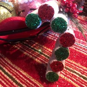 Candy Cane Wine Cork Ornament